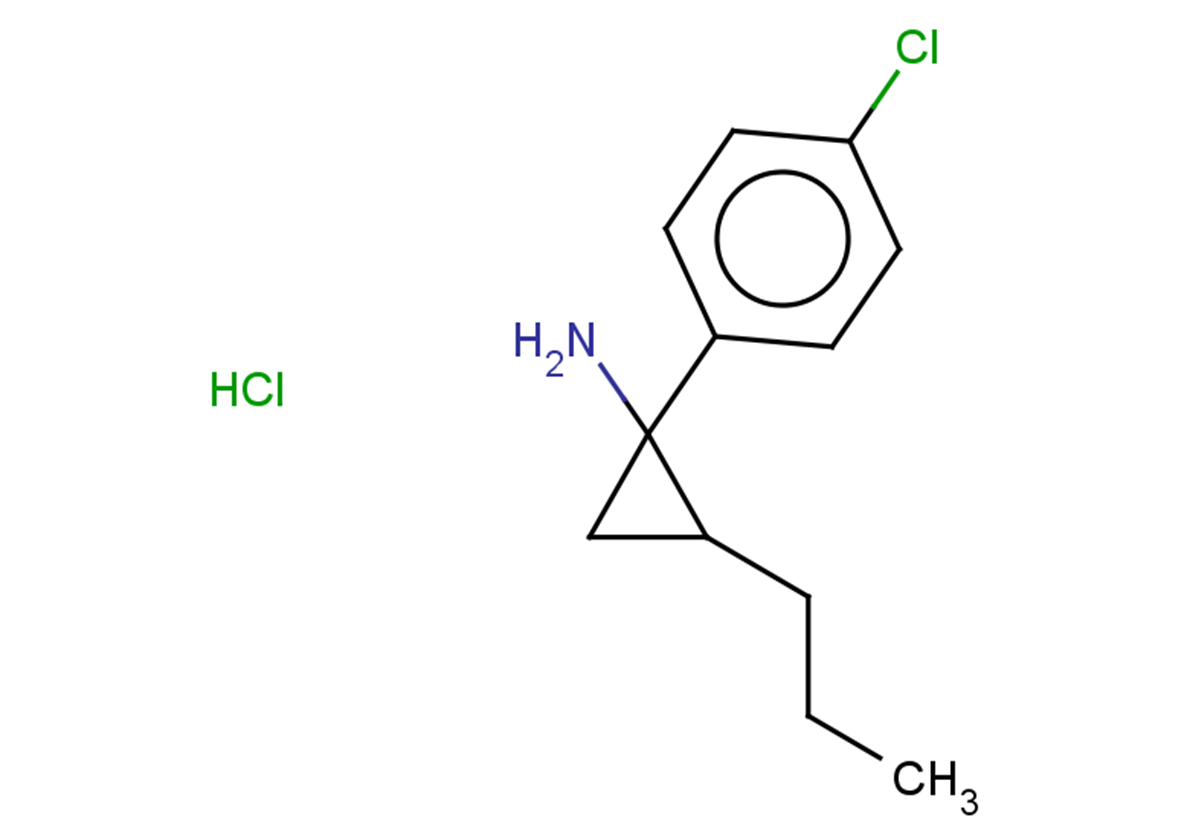1-(4-chlorophenyl)-2-propylcyclopropan-1-amine hydrochloride