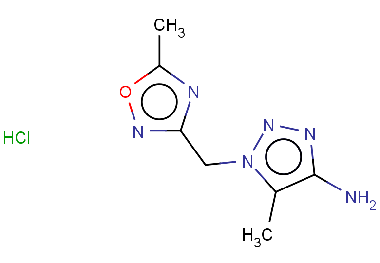5-methyl-1-[(5-methyl-1,2,4-oxadiazol-3-yl)methyl]-1H-1,2,3-triazol-4-amine hydrochloride
