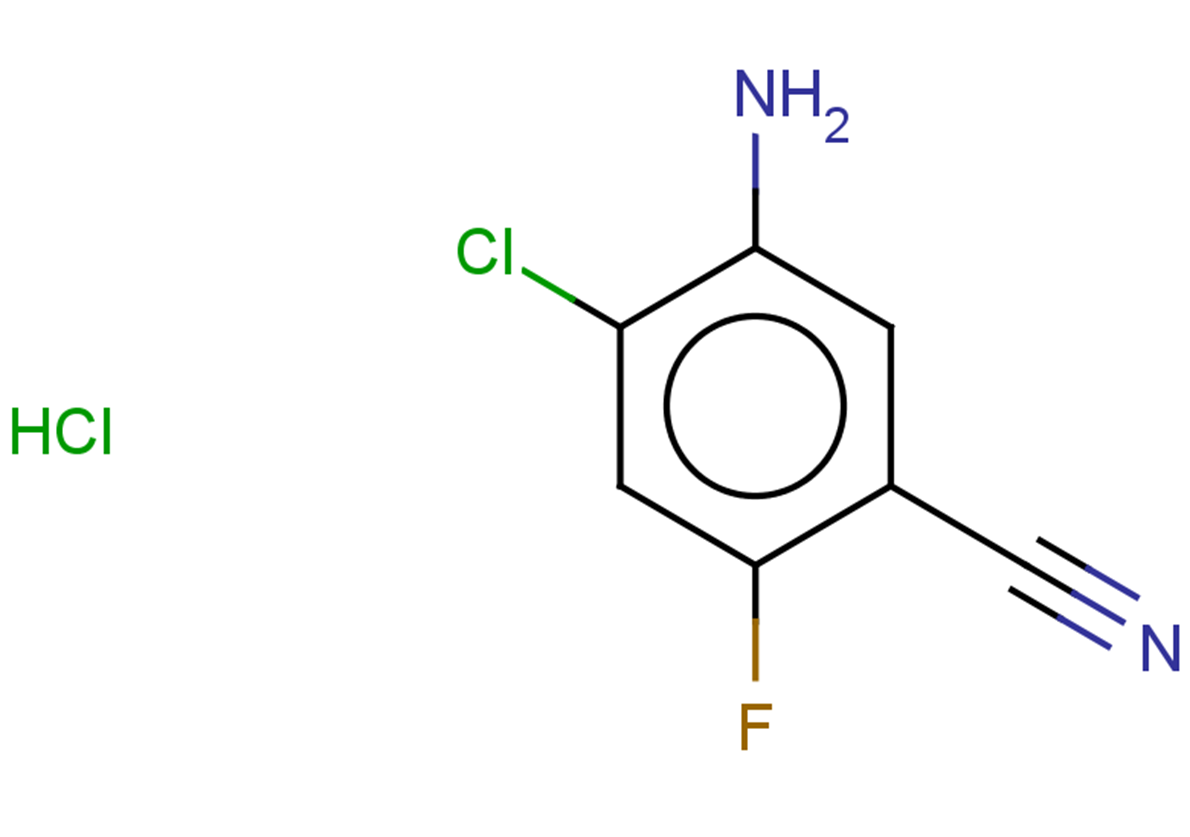5-amino-4-chloro-2-fluorobenzonitrile hydrochloride