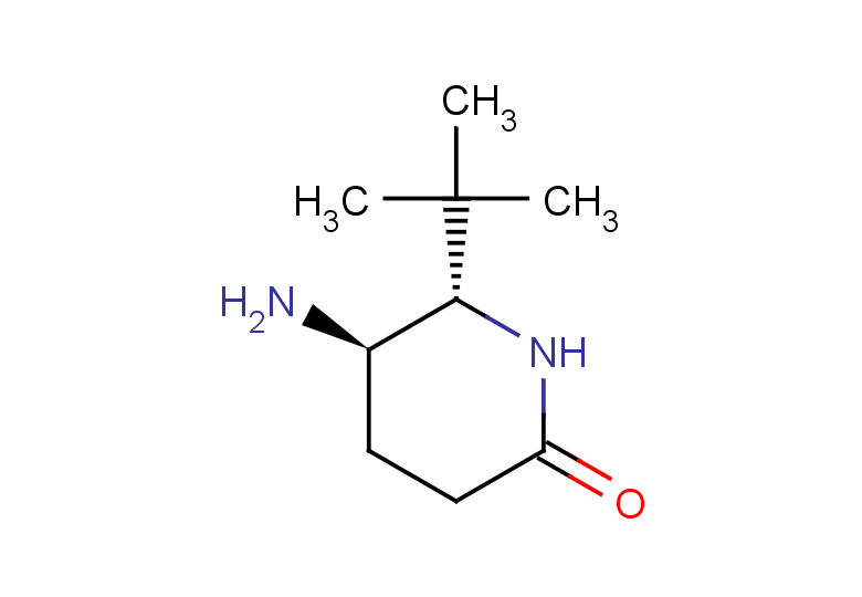 rac-(5R,6S)-5-amino-6-tert-butylpiperidin-2-one, trans