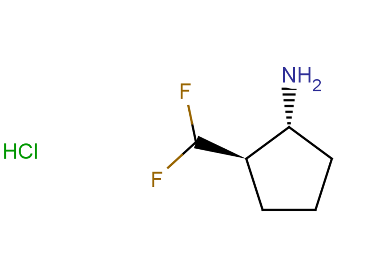 rac-(1R,2R)-2-(difluoromethyl)cyclopentan-1-amine hydrochloride, trans