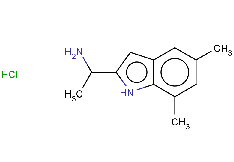 1-(5,7-dimethyl-1H-indol-2-yl)ethan-1-amine hydrochloride