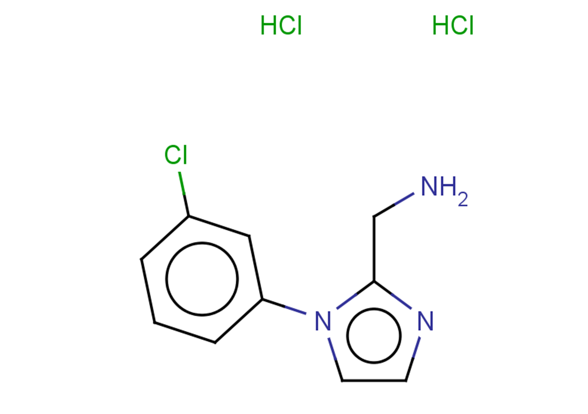 1-[1-(3-chlorophenyl)-1H-imidazol-2-yl]methanamine dihydrochloride