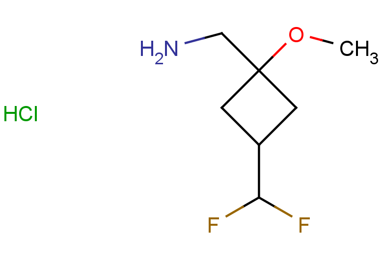 1-[3-(difluoromethyl)-1-methoxycyclobutyl]methanamine hydrochloride, Mixture of diastereomers