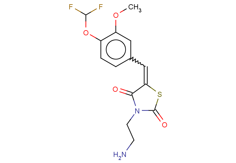 3-(2-aminoethyl)-5-{[4-(difluoromethoxy)-3-methoxyphenyl]methylidene}-1,3-thiazolidine-2,4-dione