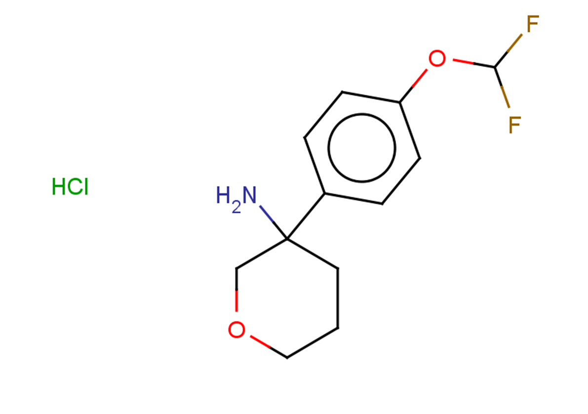 3-[4-(difluoromethoxy)phenyl]oxan-3-amine hydrochloride
