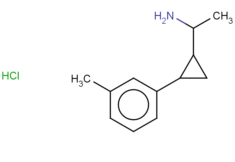 1-[2-(3-methylphenyl)cyclopropyl]ethan-1-amine hydrochloride