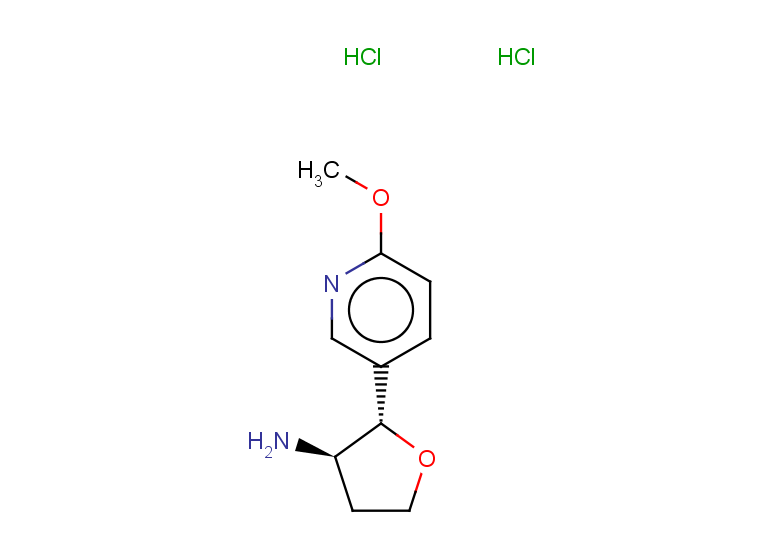 rac-(2R,3S)-2-(6-methoxypyridin-3-yl)oxolan-3-amine dihydrochloride, trans