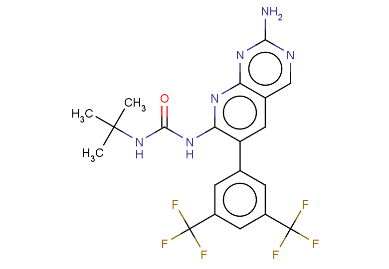 1-{2-amino-6-[3,5-bis(trifluoromethyl)phenyl]pyrido[2,3-d]pyrimidin-7-yl}-3-tert-butylurea