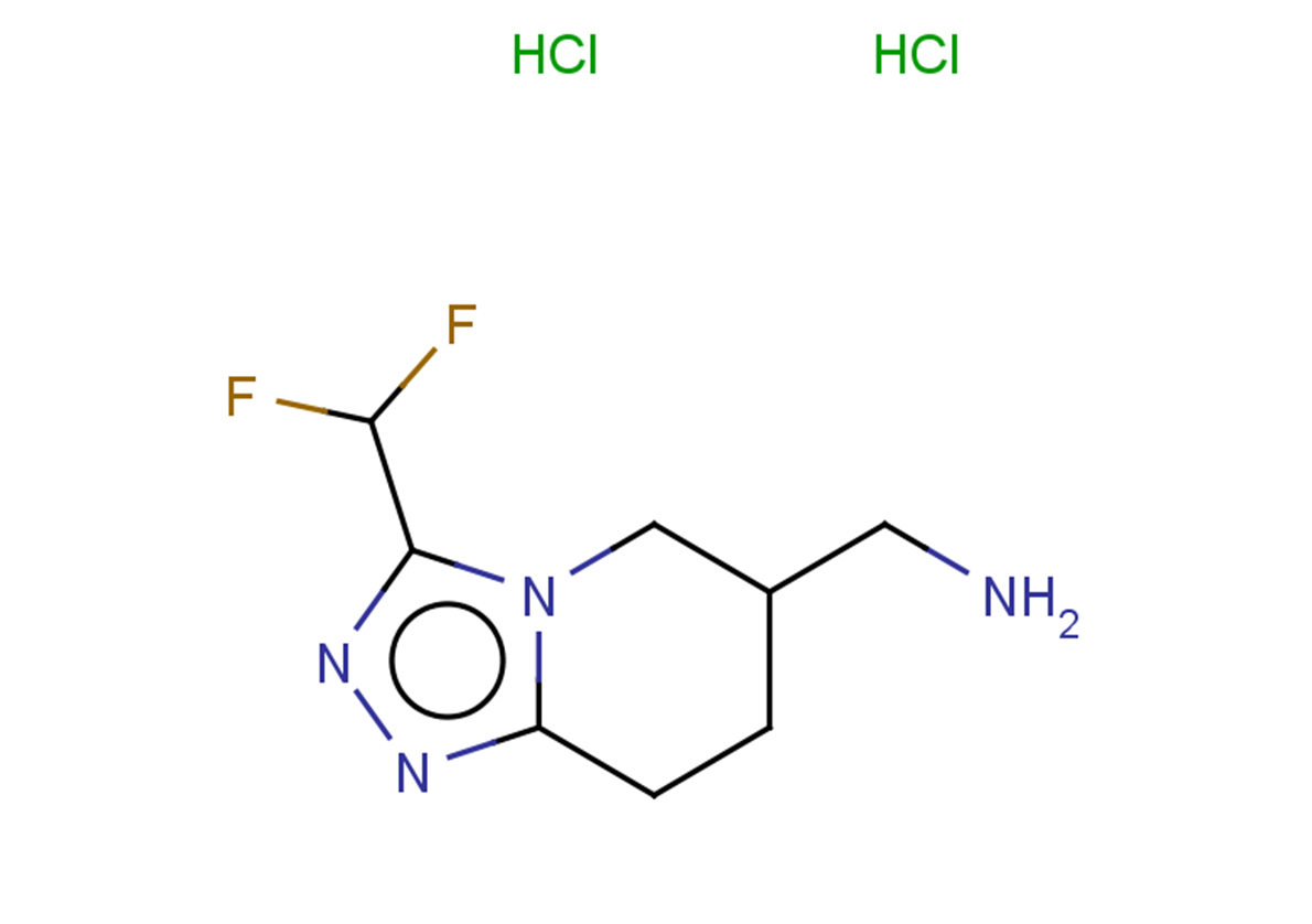 1-[3-(difluoromethyl)-5H,6H,7H,8H-[1,2,4]triazolo[4,3-a]pyridin-6-yl]methanamine dihydrochloride