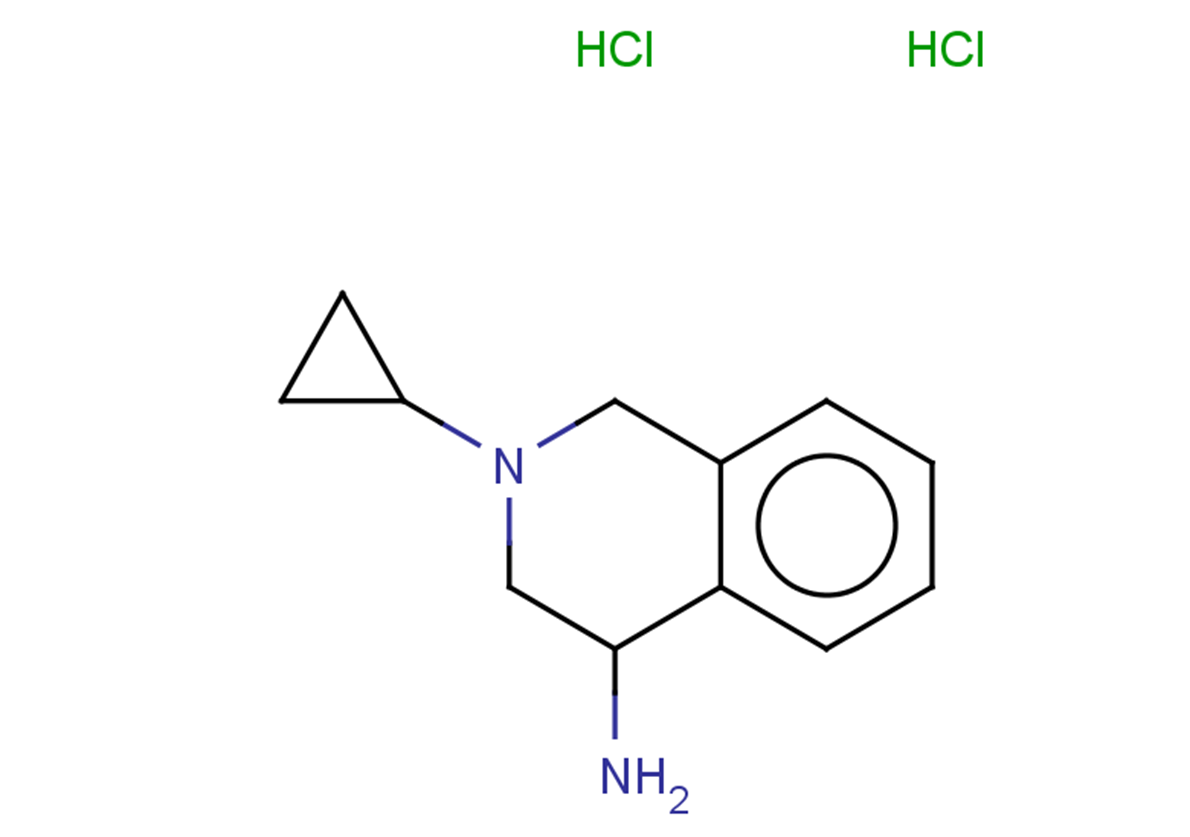 2-cyclopropyl-1,2,3,4-tetrahydroisoquinolin-4-amine dihydrochloride