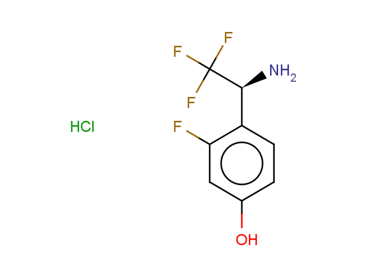 4-[(1S)-1-amino-2,2,2-trifluoroethyl]-3-fluorophenol hydrochloride