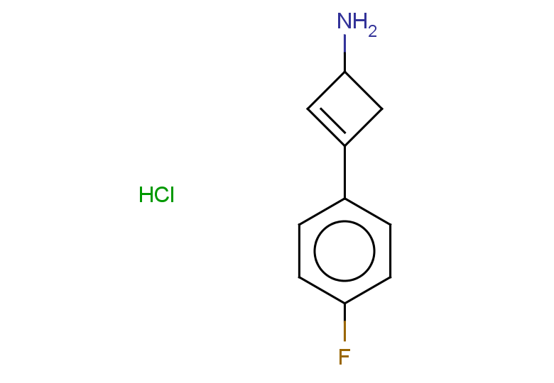 3-(4-fluorophenyl)cyclobut-2-en-1-amine hydrochloride