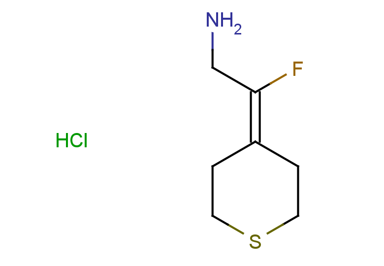 2-fluoro-2-(thian-4-ylidene)ethan-1-amine hydrochloride
