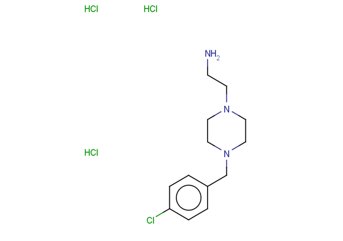 2-{4-[(4-chlorophenyl)methyl]piperazin-1-yl}ethan-1-amine trihydrochloride