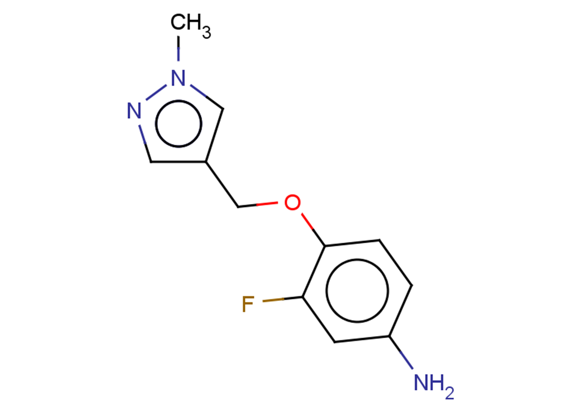 3-fluoro-4-[(1-methyl-1H-pyrazol-4-yl)methoxy]aniline