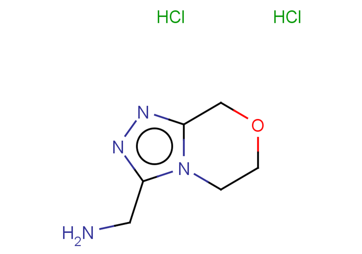 1-{5H,6H,8H-[1,2,4]triazolo[3,4-c][1,4]oxazin-3-yl}methanamine dihydrochloride