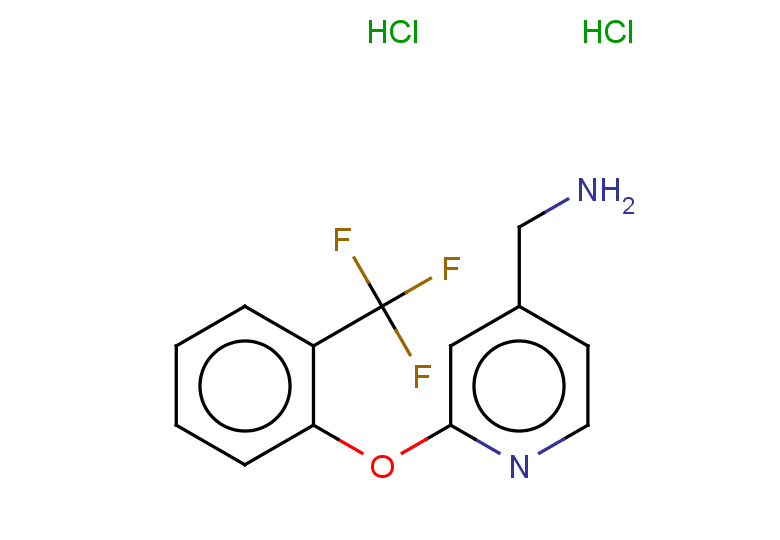 1-{2-[2-(trifluoromethyl)phenoxy]pyridin-4-yl}methanamine dihydrochloride