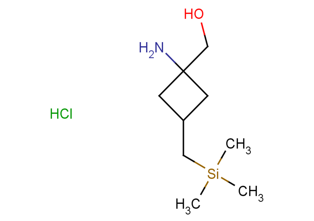 {1-amino-3-[(trimethylsilyl)methyl]cyclobutyl}methanol hydrochloride, Mixture of diastereomers