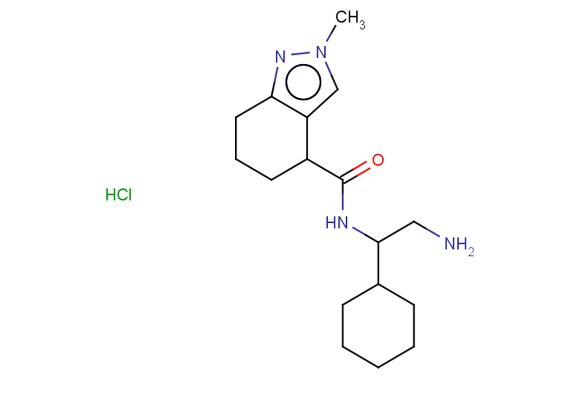 N-(2-amino-1-cyclohexylethyl)-2-methyl-4,5,6,7-tetrahydro-2H-indazole-4-carboxamide hydrochloride