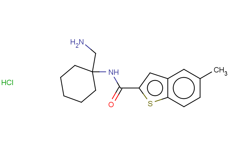 N-[1-(aminomethyl)cyclohexyl]-5-methyl-1-benzothiophene-2-carboxamide hydrochloride