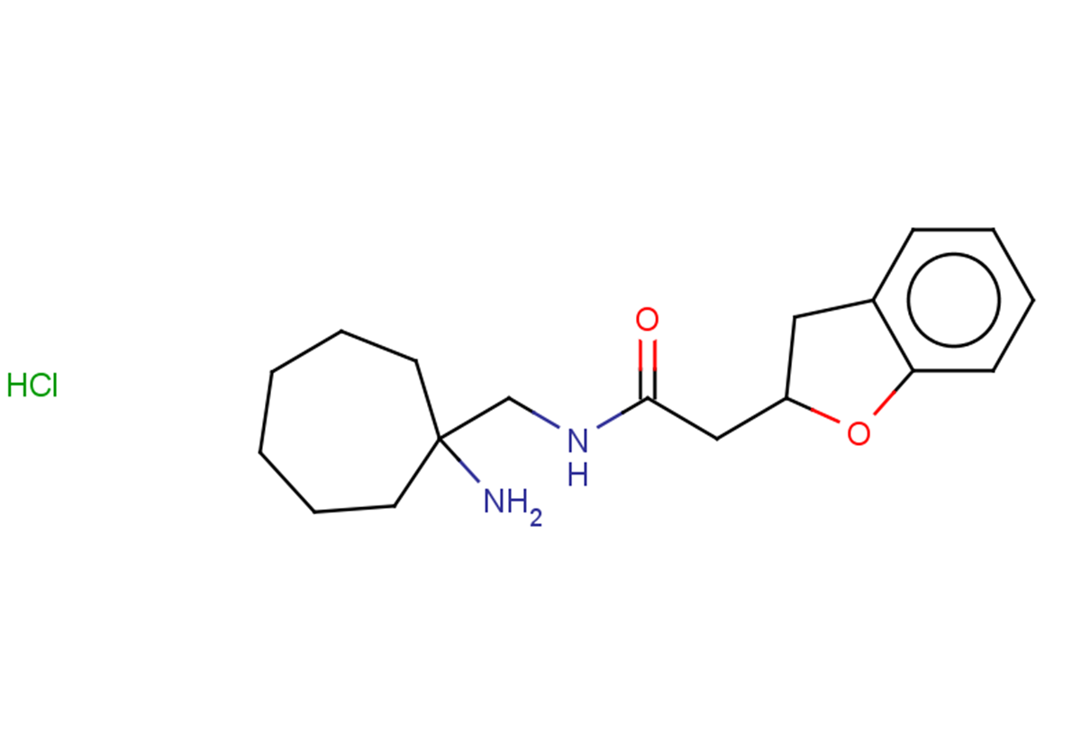 N-[(1-aminocycloheptyl)methyl]-2-(2,3-dihydro-1-benzofuran-2-yl)acetamide hydrochloride