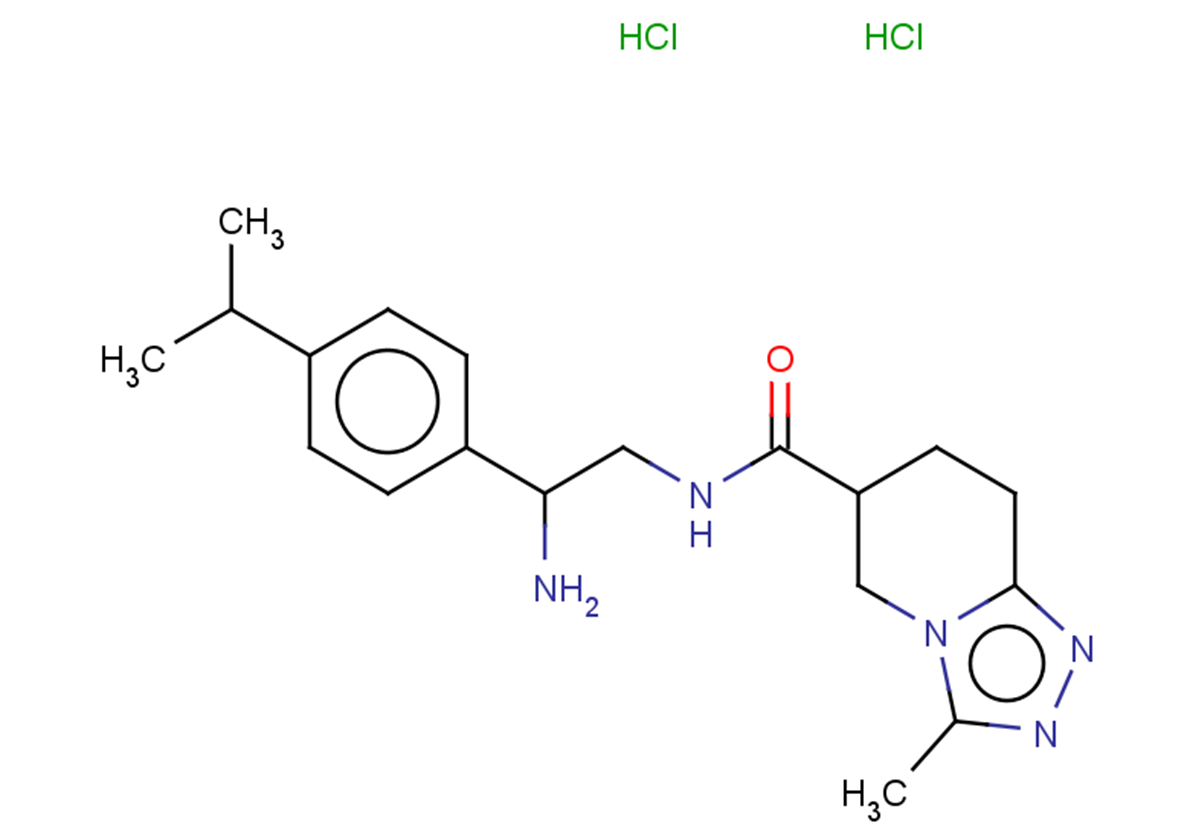 N-{2-amino-2-[4-(propan-2-yl)phenyl]ethyl}-3-methyl-5H,6H,7H,8H-[1,2,4]triazolo[4,3-a]pyridine-6-carboxamide dihydrochloride