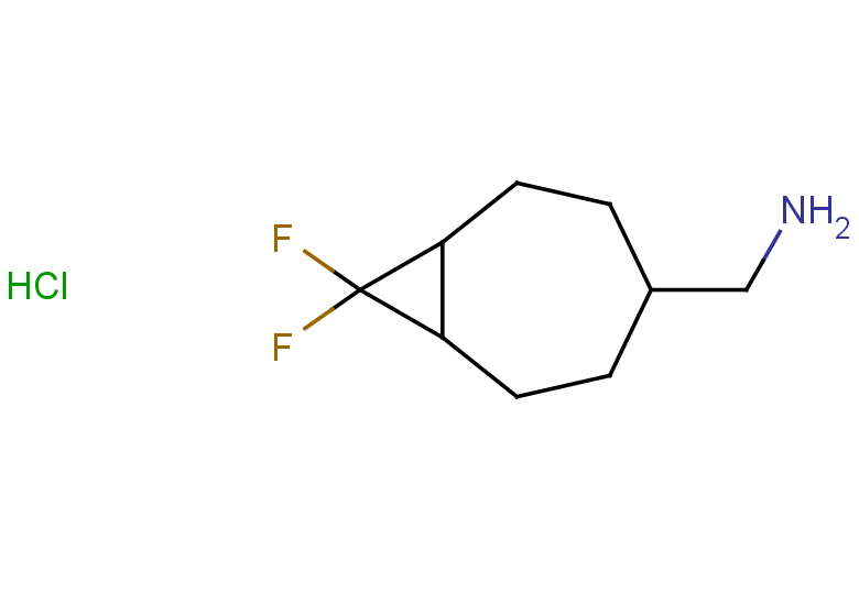 {8,8-difluorobicyclo[5.1.0]octan-4-yl}methanamine hydrochloride, Mixture of diastereomers