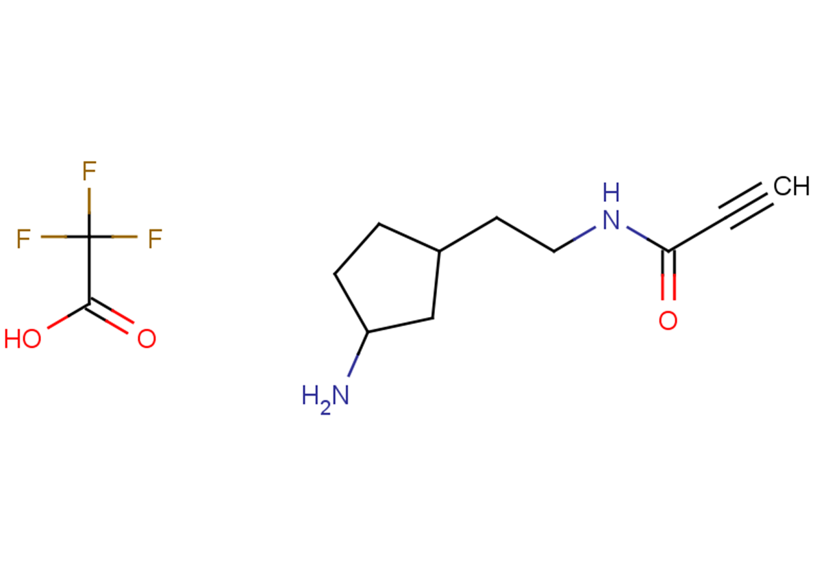 N-[2-(3-aminocyclopentyl)ethyl]prop-2-ynamide, trifluoroacetic acid