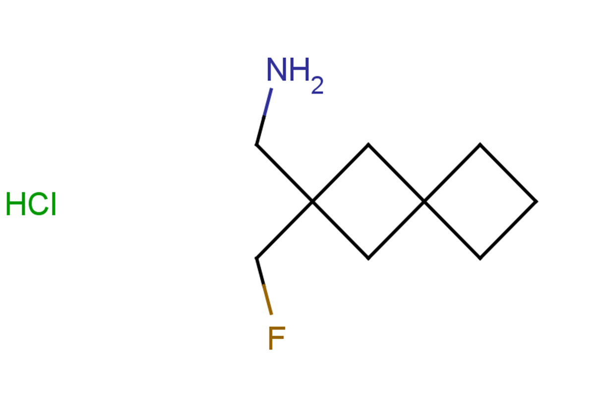 [2-(fluoromethyl)spiro[3.3]heptan-2-yl]methanamine hydrochloride