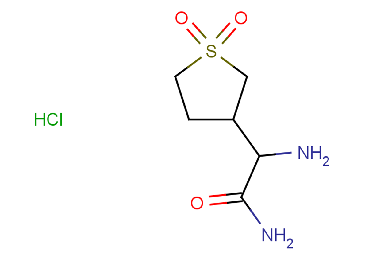 2-amino-2-(1,1-dioxo-1lambda6-thiolan-3-yl)acetamide hydrochloride
