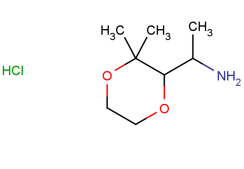 1-(3,3-dimethyl-1,4-dioxan-2-yl)ethan-1-amine hydrochloride, Mixture of isomers