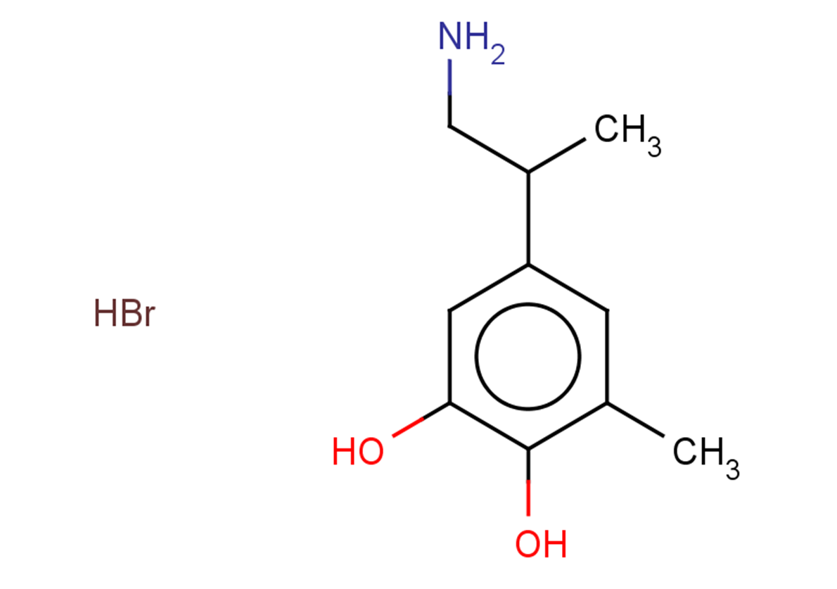 5-(1-aminopropan-2-yl)-3-methylbenzene-1,2-diol hydrobromide