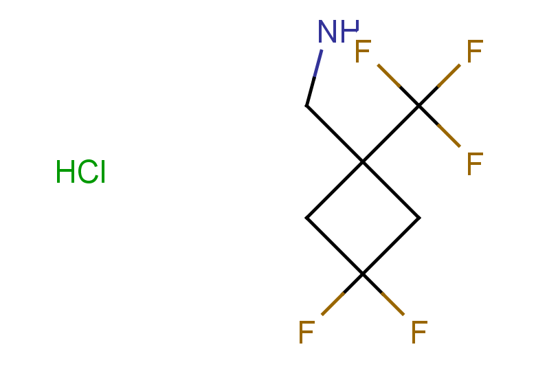 1-[3,3-difluoro-1-(trifluoromethyl)cyclobutyl]methanamine hydrochloride