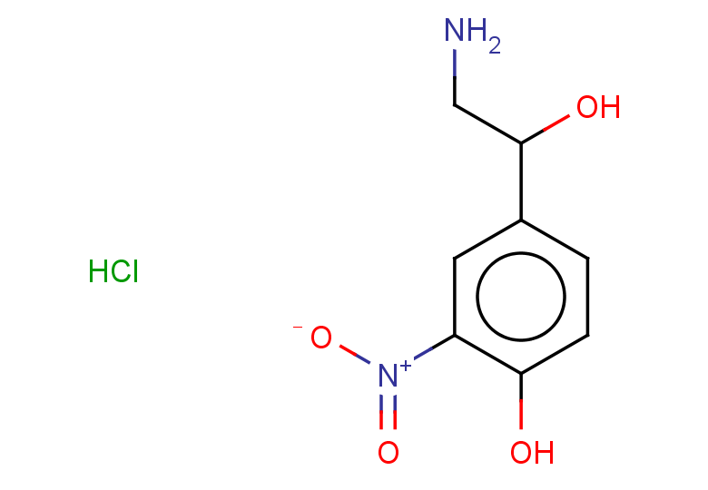 4-(2-amino-1-hydroxyethyl)-2-nitrophenol hydrochloride