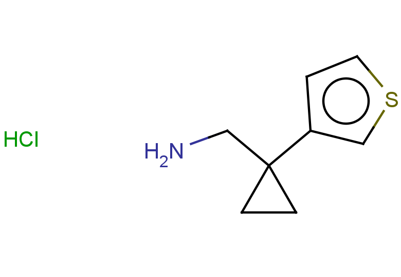 1-[1-(thiophen-3-yl)cyclopropyl]methanamine hydrochloride
