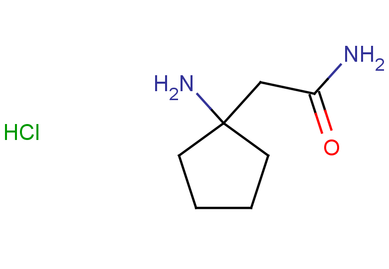 2-(1-aminocyclopentyl)acetamide hydrochloride