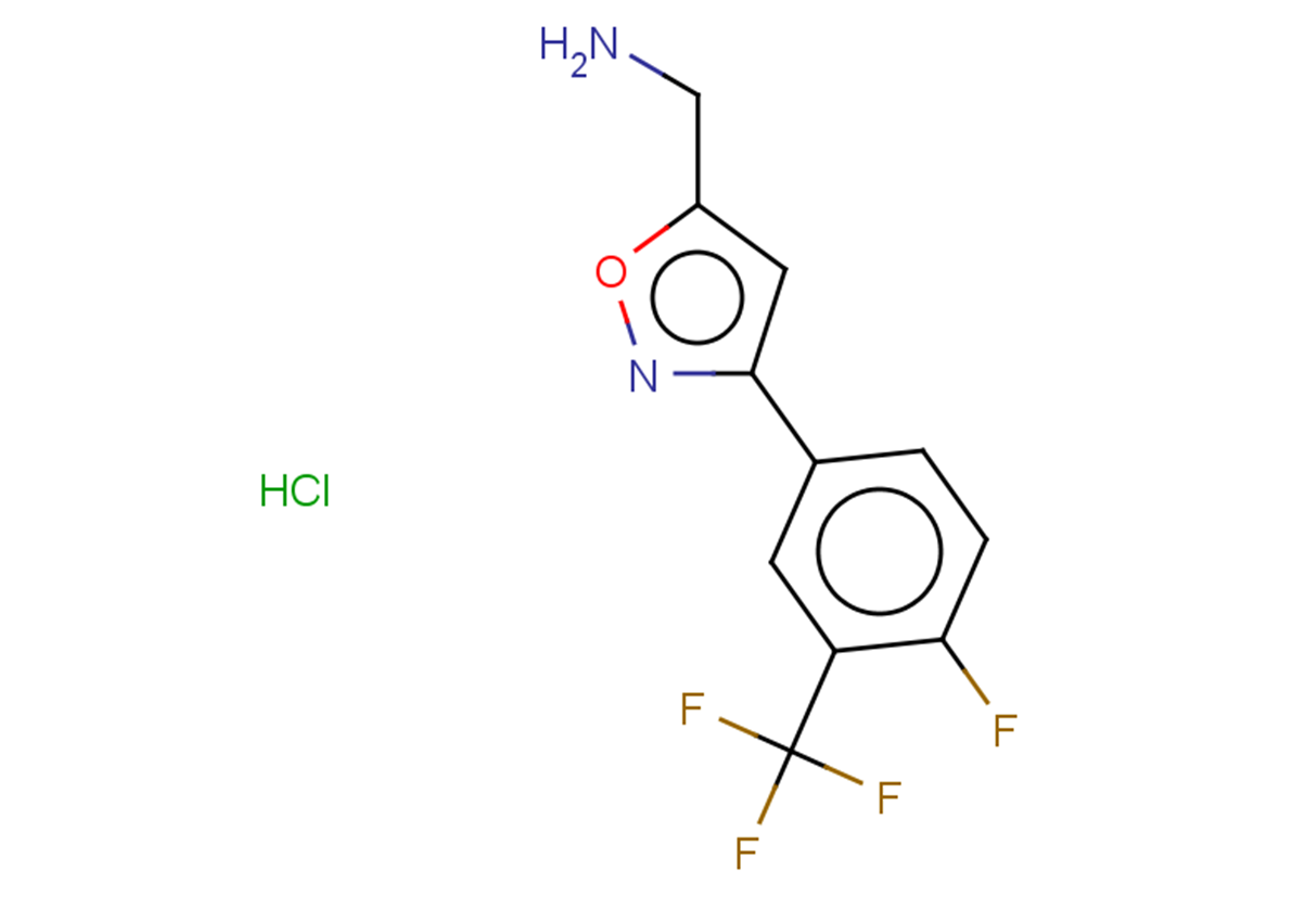 1-{3-[4-fluoro-3-(trifluoromethyl)phenyl]-1,2-oxazol-5-yl}methanamine hydrochloride