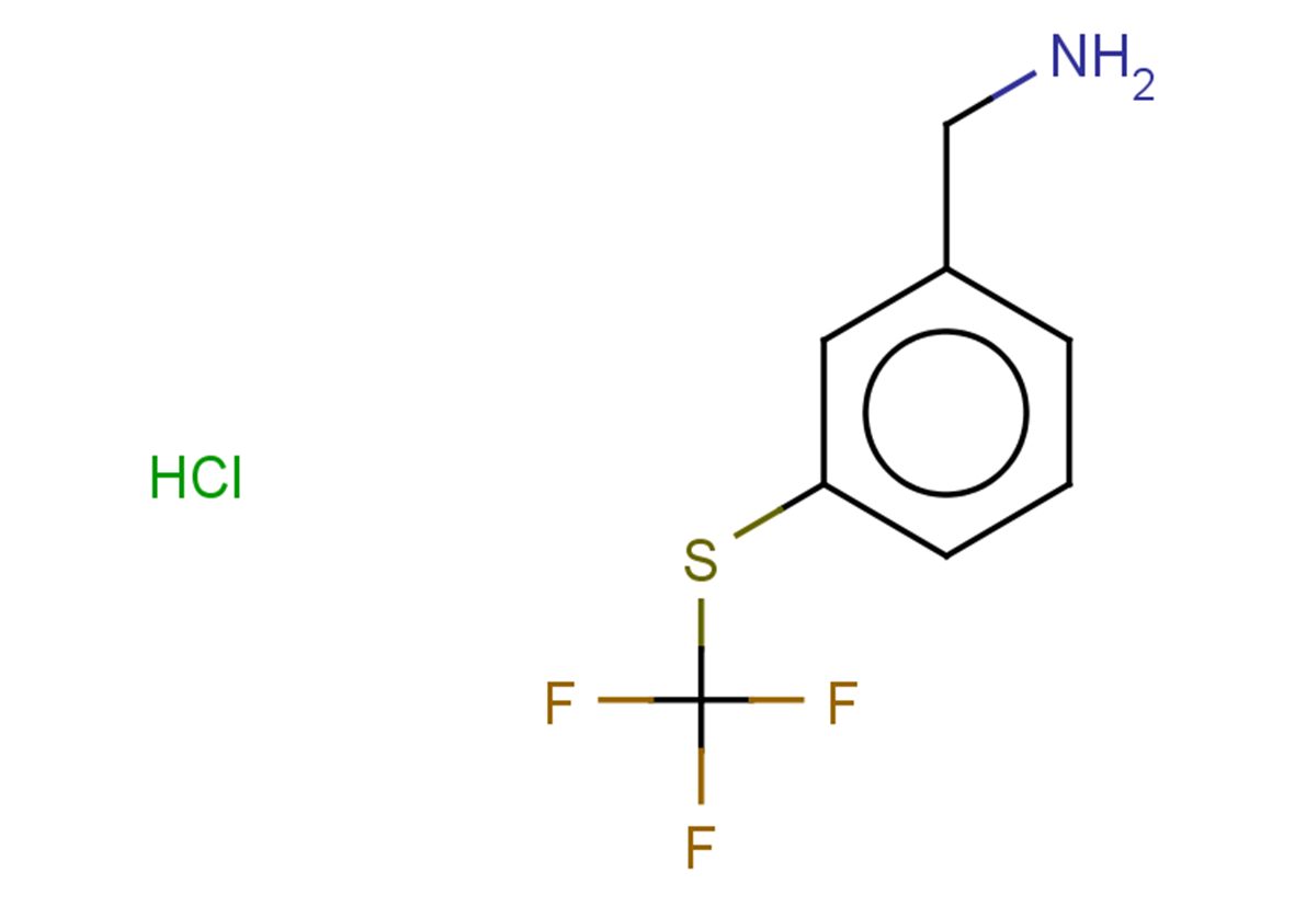 1-{3-[(trifluoromethyl)sulfanyl]phenyl}methanamine hydrochloride