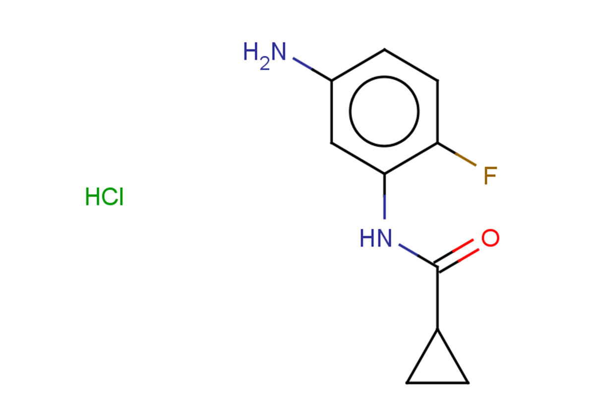 N-(5-amino-2-fluorophenyl)cyclopropanecarboxamide hydrochloride
