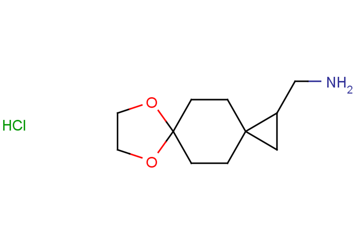 1-{7,10-dioxadispiro[2.2.4^{6}.2^{3}]dodecan-1-yl}methanamine hydrochloride