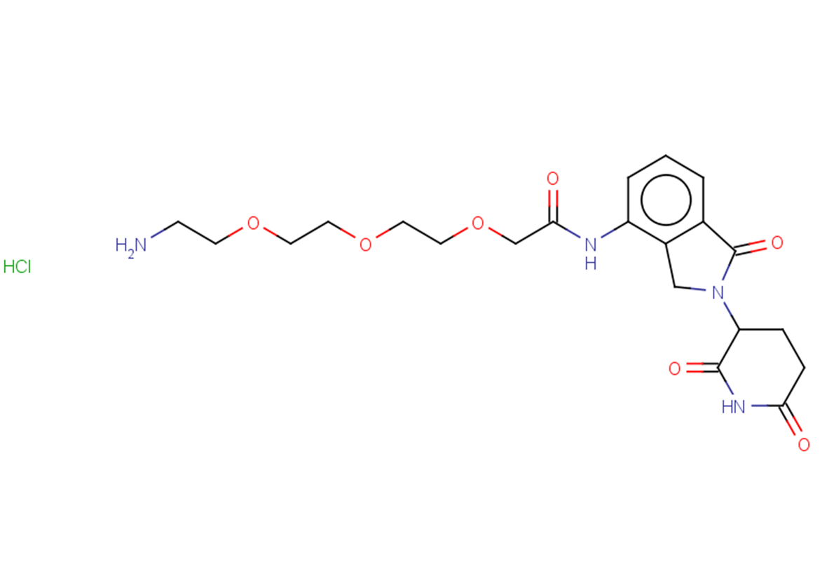 2-{2-[2-(2-aminoethoxy)ethoxy]ethoxy}-N-[2-(2,6-dioxopiperidin-3-yl)-1-oxo-2,3-dihydro-1H-isoindol-4-yl]acetamide hydrochloride