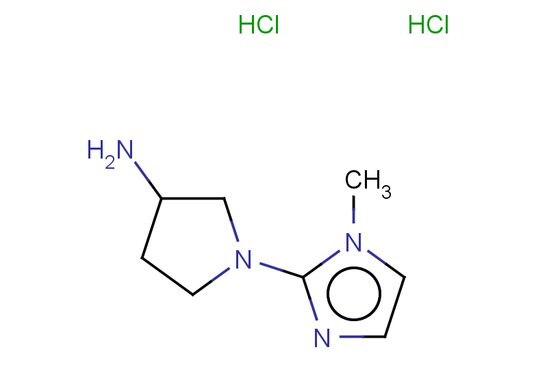 1-(1-methyl-1H-imidazol-2-yl)pyrrolidin-3-amine dihydrochloride
