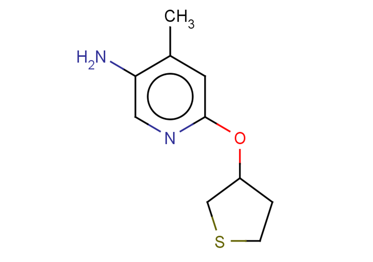 4-methyl-6-(thiolan-3-yloxy)pyridin-3-amine