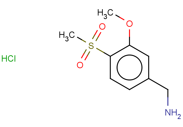 1-(4-methanesulfonyl-3-methoxyphenyl)methanamine hydrochloride