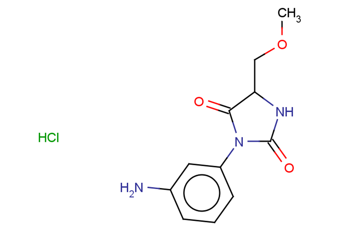 3-(3-aminophenyl)-5-(methoxymethyl)imidazolidine-2,4-dione hydrochloride