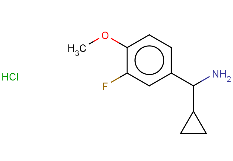 1-cyclopropyl-1-(3-fluoro-4-methoxyphenyl)methanamine hydrochloride