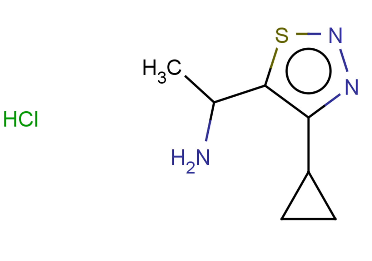 1-(4-cyclopropyl-1,2,3-thiadiazol-5-yl)ethan-1-amine hydrochloride