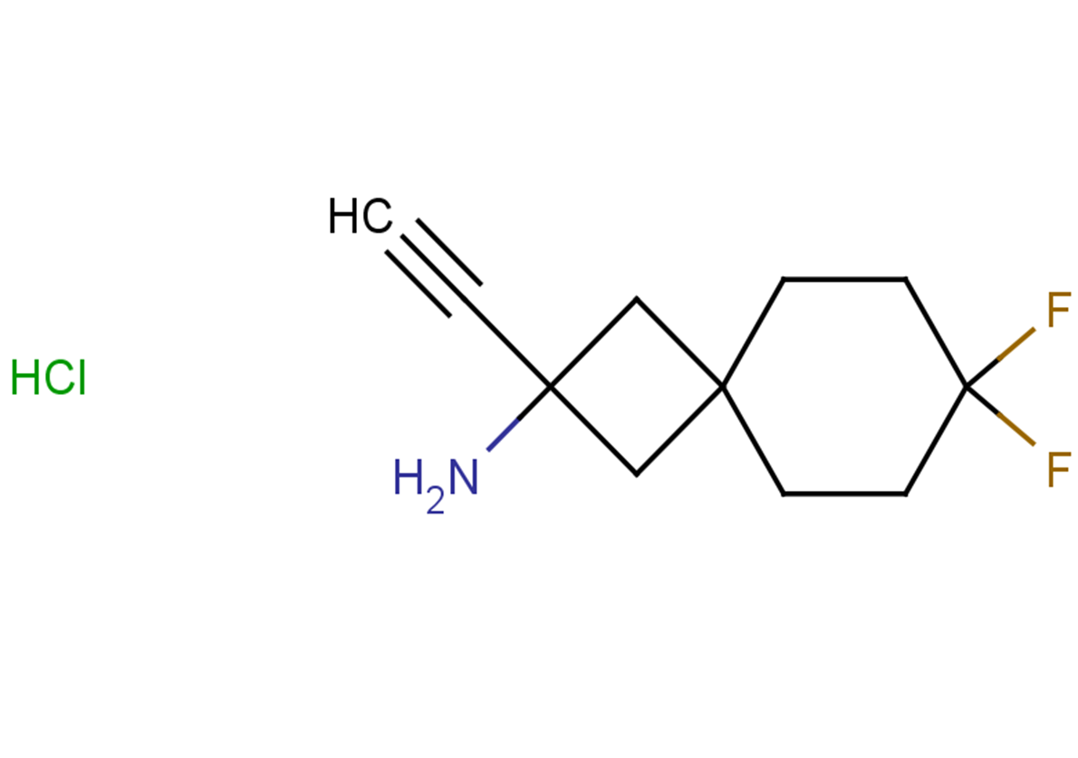 2-ethynyl-7,7-difluorospiro[3.5]nonan-2-amine hydrochloride