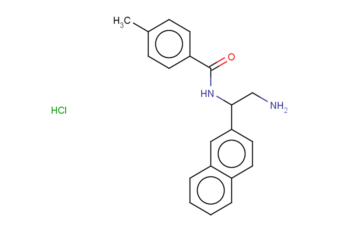 N-[2-amino-1-(naphthalen-2-yl)ethyl]-4-methylbenzamide hydrochloride